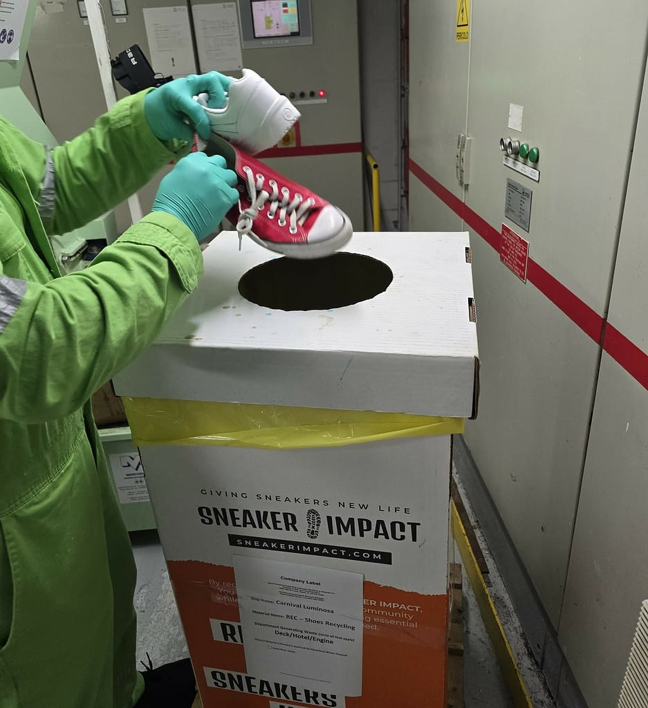 Carnival Cruise Line has become the first cruise line to partner with Sneaker Impact to launch a new shoe recycling initiative across its U.S. fleet
