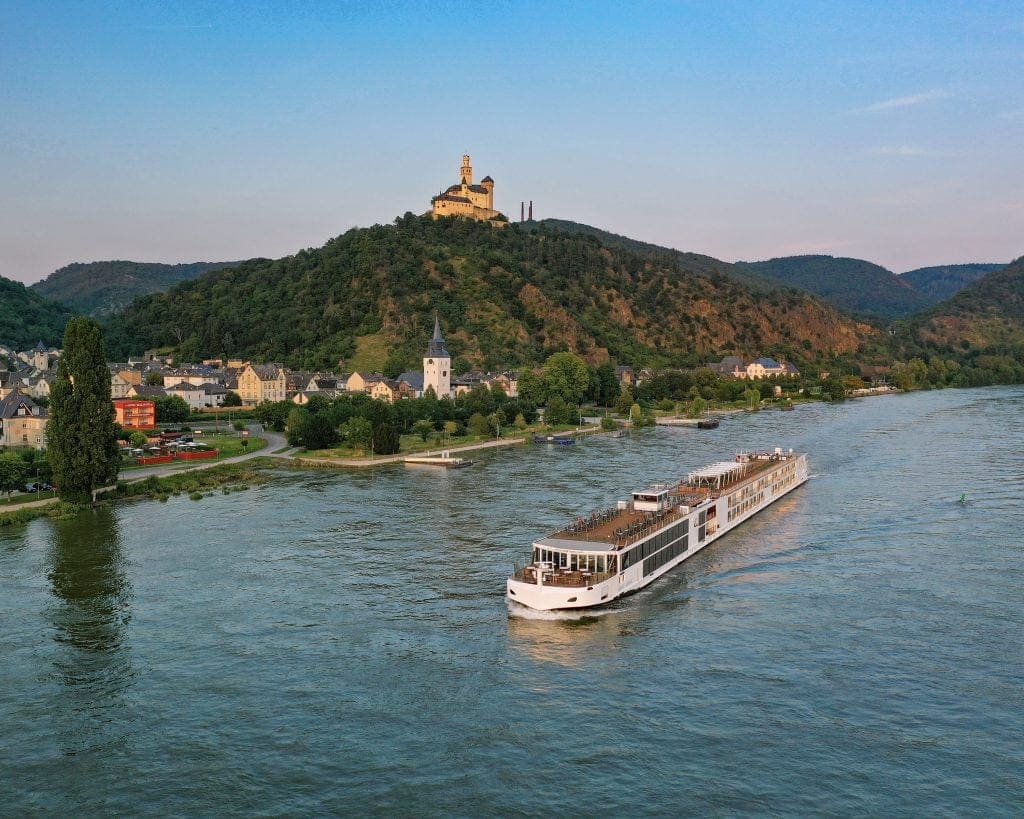 Viking Longship on the Rhine River