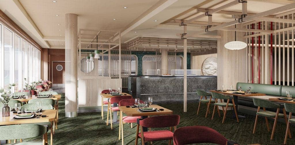 TUI Cruises Mein Schiff 7 Asian Restaurant, Rendered Image