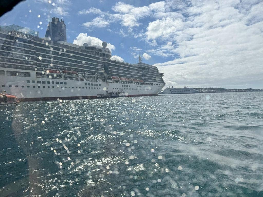 P&O Arcadia from the tender