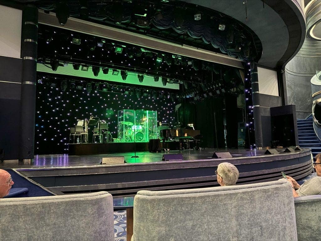 The Palladium stage set for 'The Celtic Harps'
