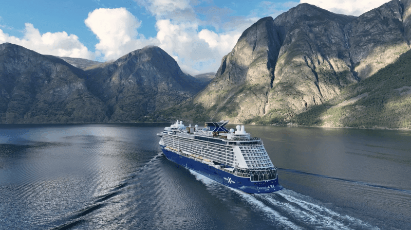 Celebrity Apex in the Norwegian Fjords
