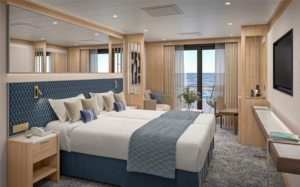 Windstar Cruises' Star Seeker Veranda Suite - Rendered Image