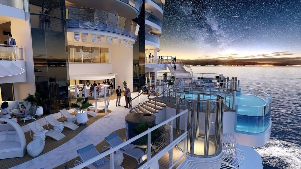 Princess Cruises' Star Princess - Wake View Terrace - Rendered Image