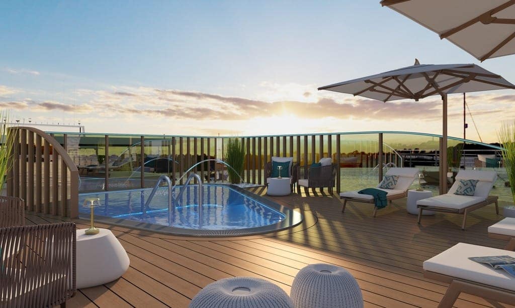 Amadeus Aurea Sun Deck and Swimming Pool - Rendered Image