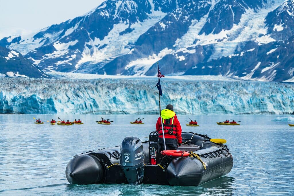 Seabourn Zodiac's in Yakutat Bay, Alaska