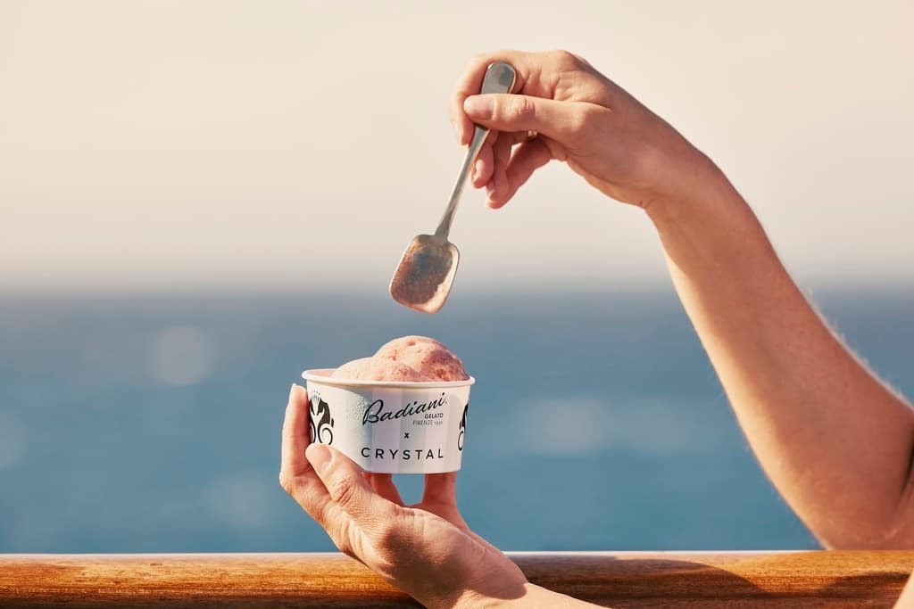 Guests aboard Crystal Symphony and Crystal Serenity can now savour a newly curated selection of gelato crafted by Badiani