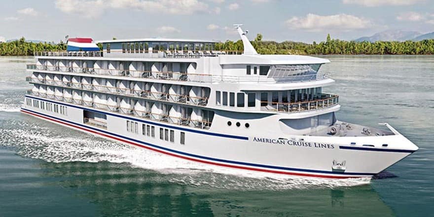 American Cruise Lines - American Patriot Class ship - Rendered Image