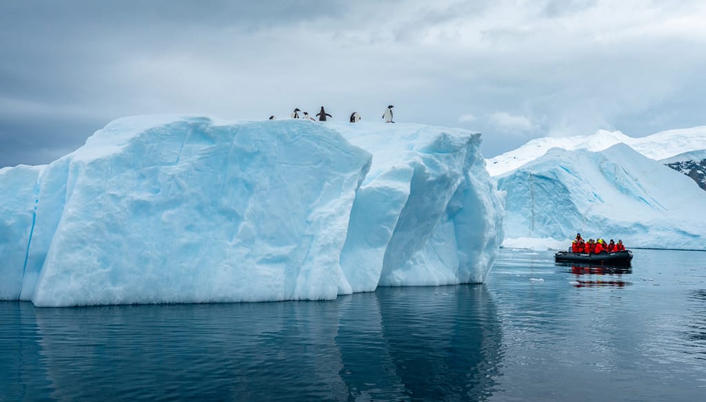 HX - Hurtigruten Expeditions - Guests in Neko Harbour, Antarctica
