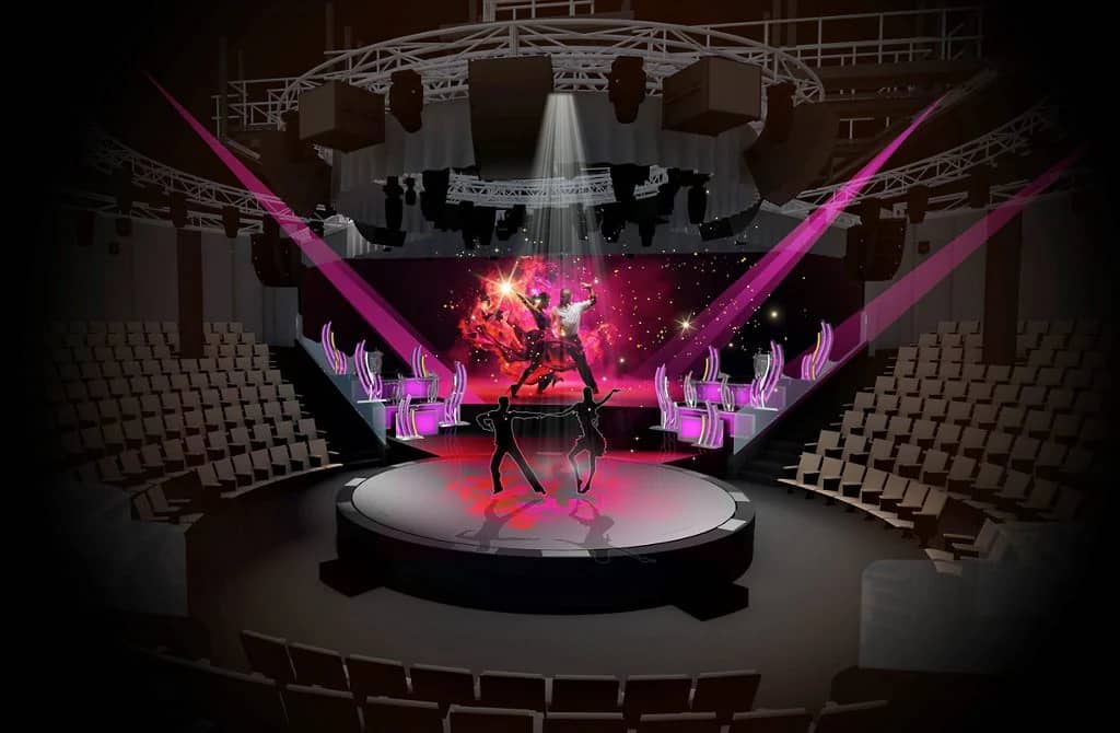Sun Princess, Viva La Musical, stage performance render