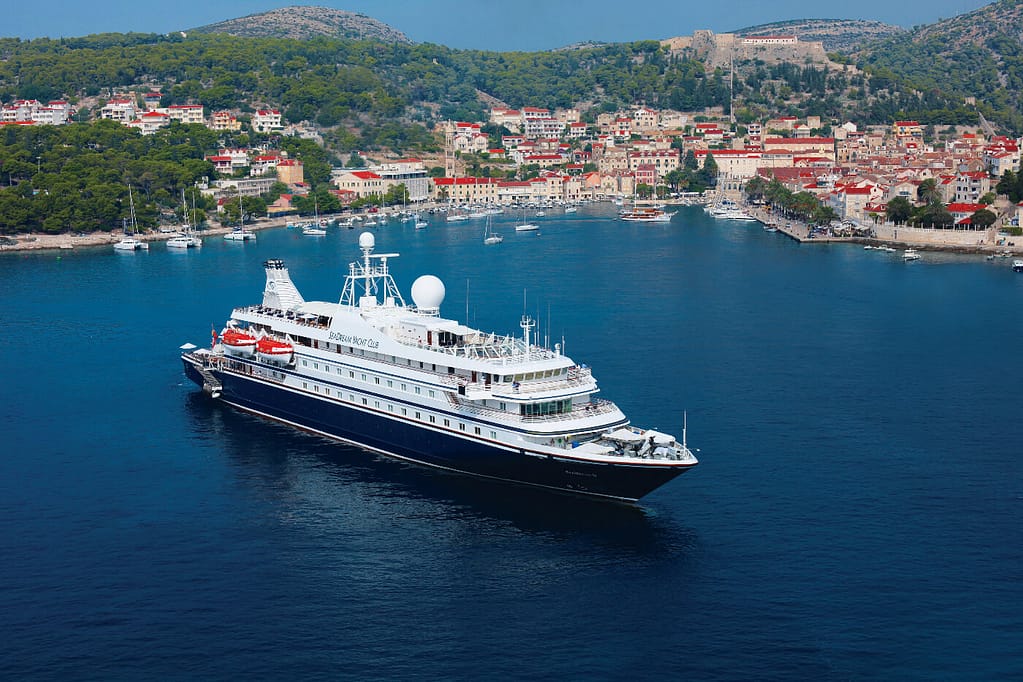 MEDITERRANEAN YACHTING: SeaDream Yacht Club's 2026 Mediterranean season includes Hvar, Croatia (pictured) - one of many destinations the SeaDream yachts will stay overnight