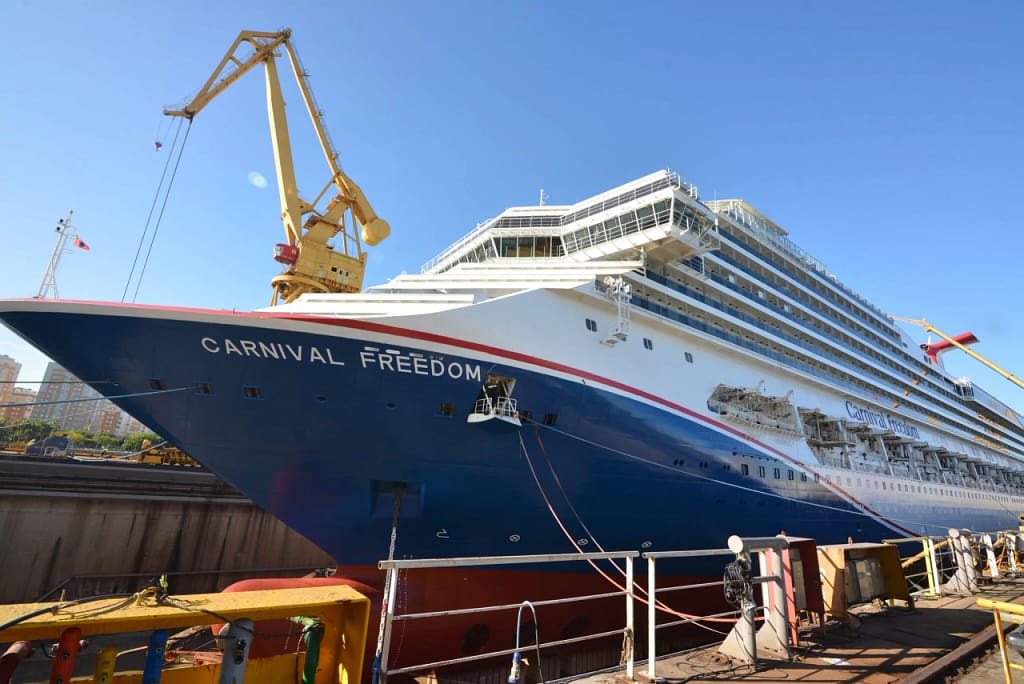 Carnival Freedom at Navantia Shipyard