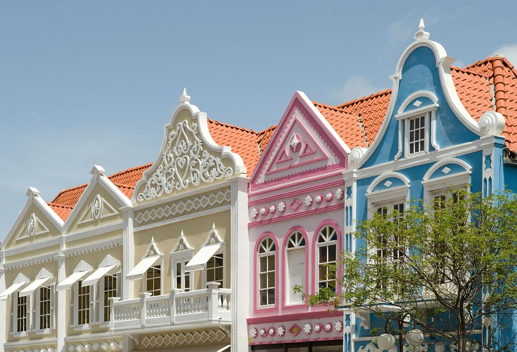 Colorful Buildings of Aruba