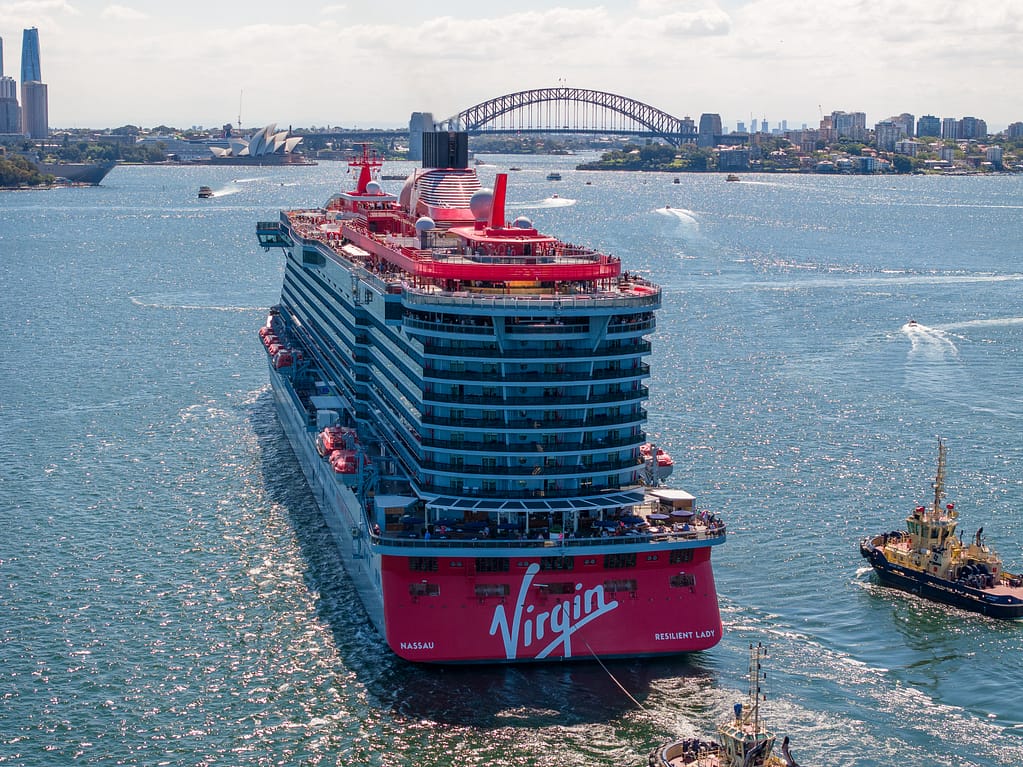 Resilient Lady approaches Sydney Harbour