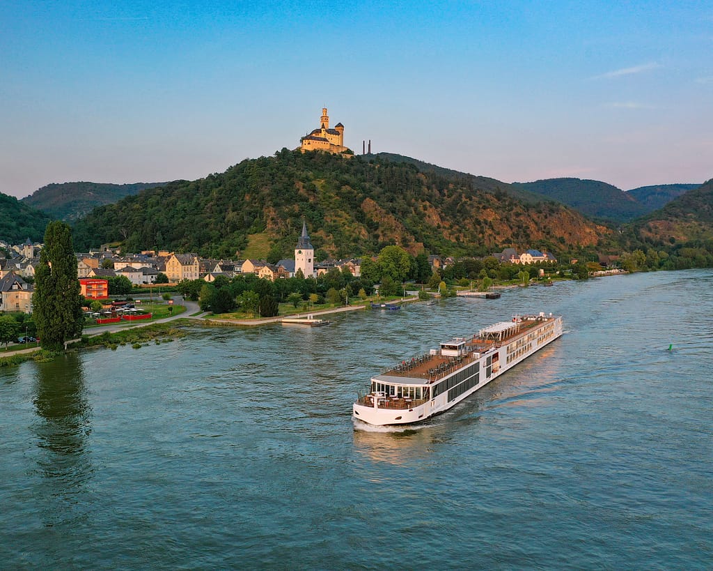 Viking Longship on the Rhine River