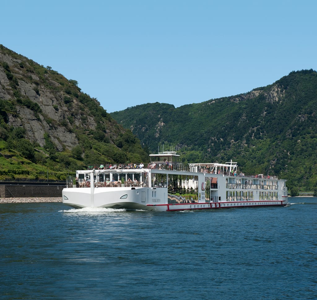 Viking Longship on the Rhine River