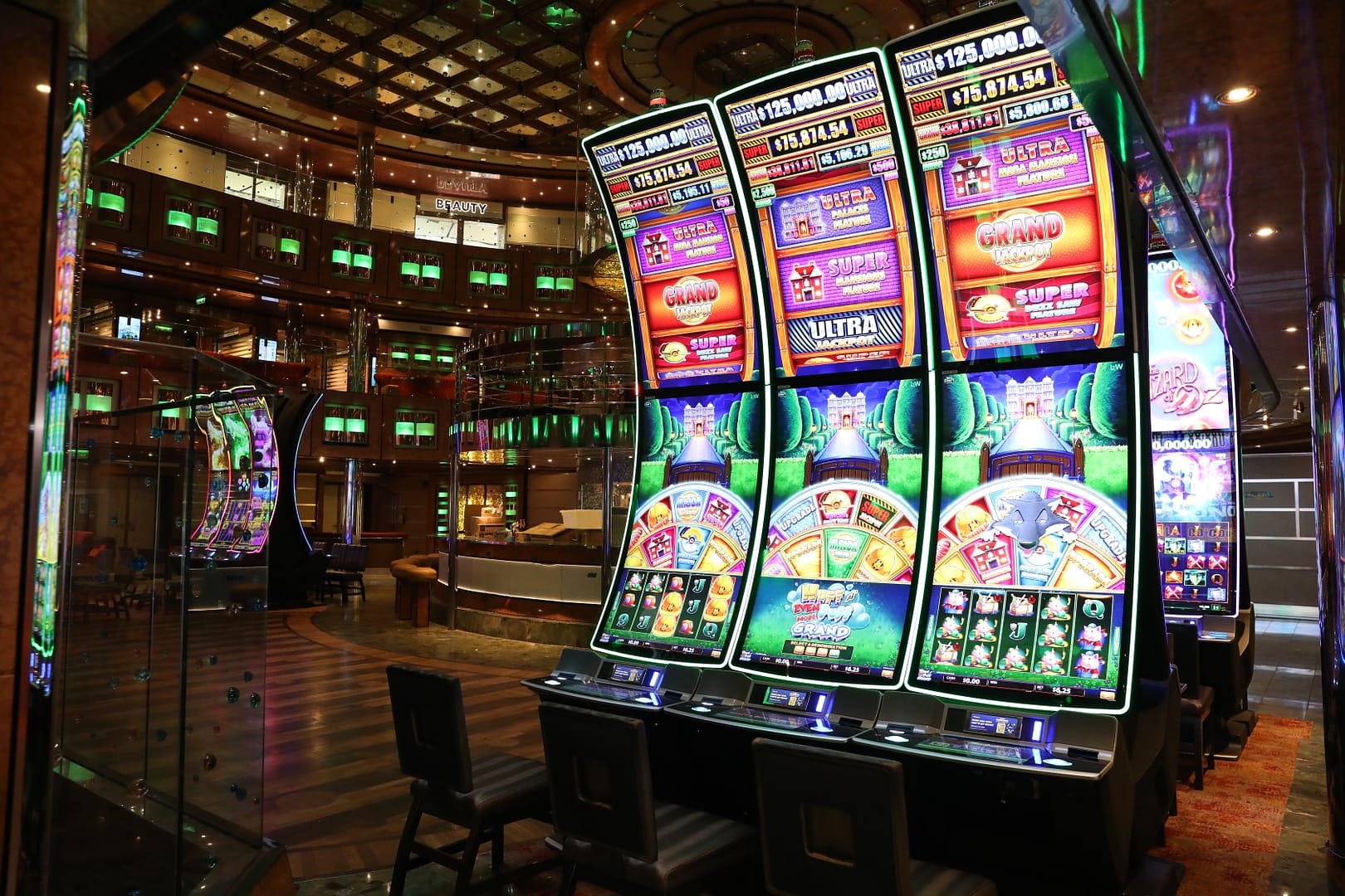 Carnival Dream fresh out of dry dock, including new enhancements like refreshed casino spaces