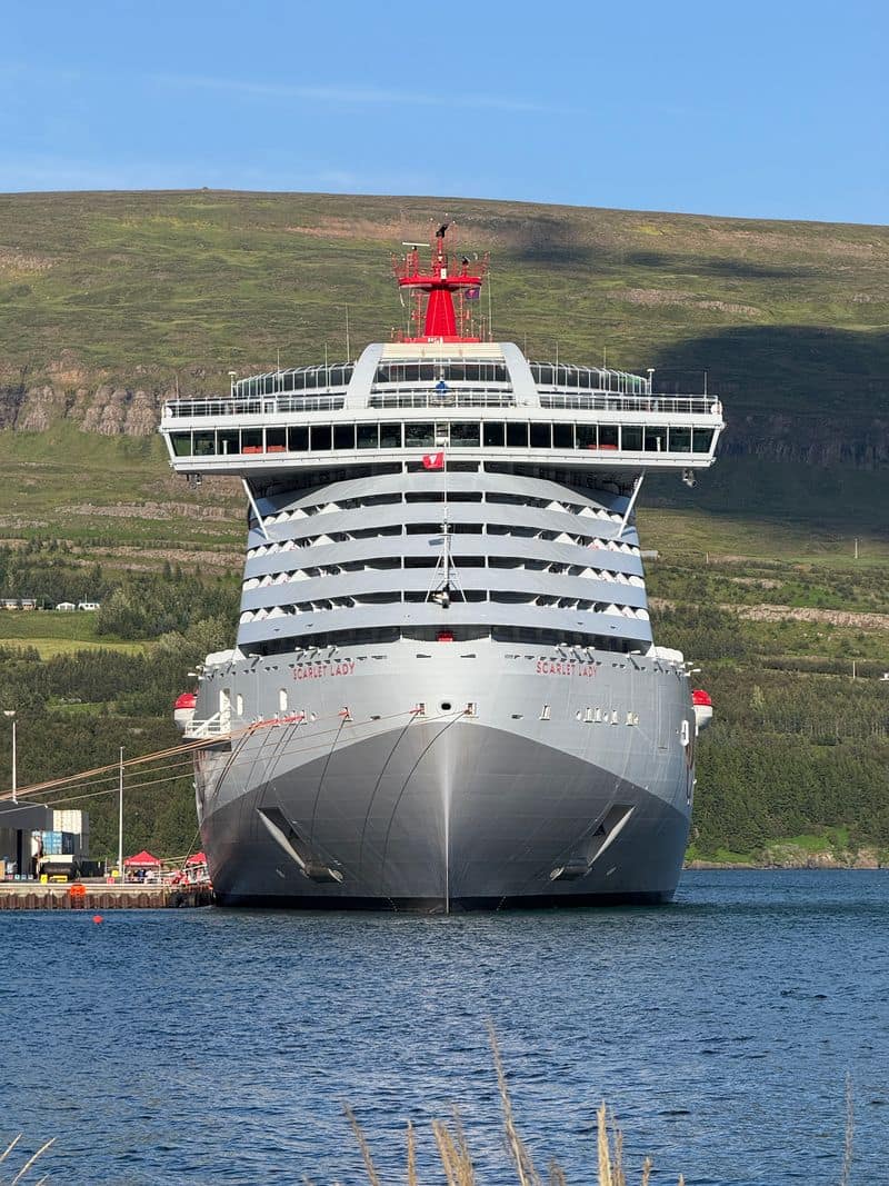 Virgin Voyages' Scarlet Lady in Iceland