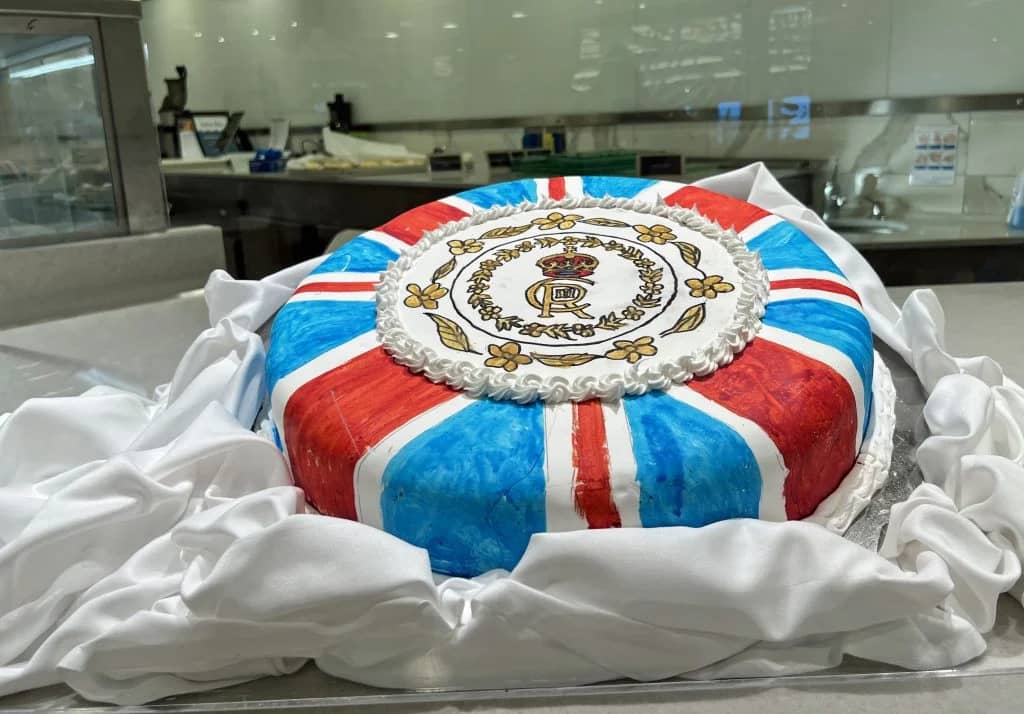 King Charles III Coronation Cake, Sky Princess