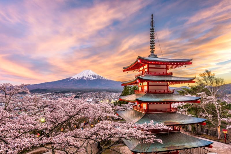 Japan, Mount Fuji in the background